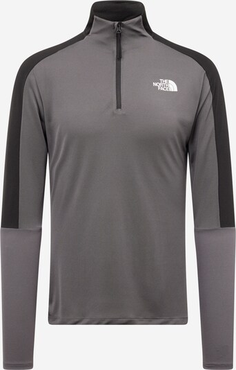 THE NORTH FACE Sportshirt in dunkelgrau / schwarz / weiß, Produktansicht