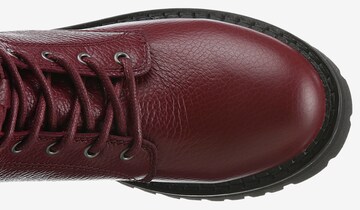 Tommy Jeans Schnürstiefelette in Rot