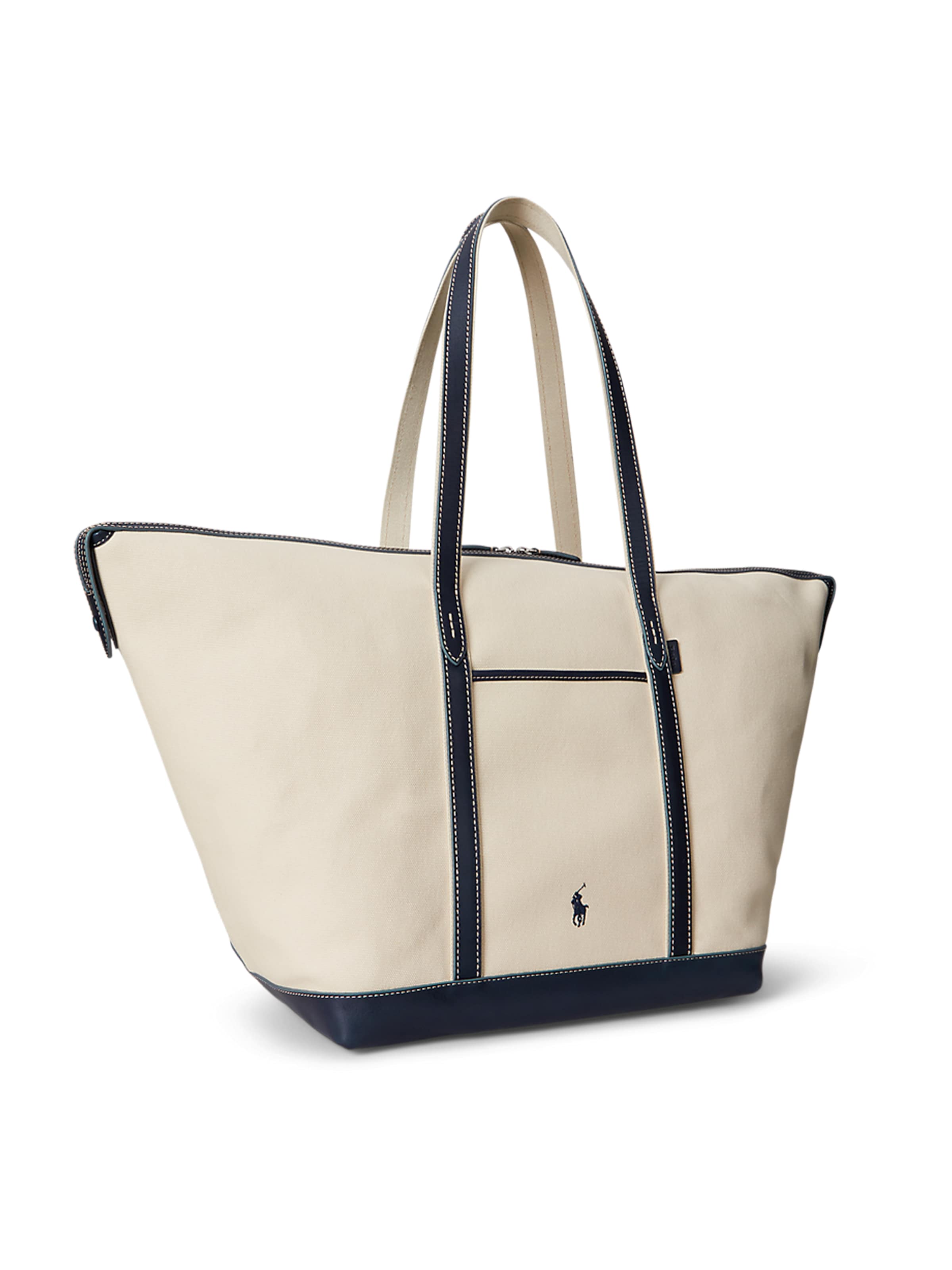 Polo Ralph Lauren Shopper in Ecru / Dark blue, Item view