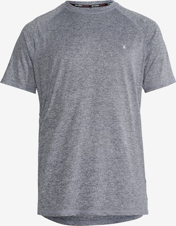 T-Shirt fonctionnel Spyder en gris : devant