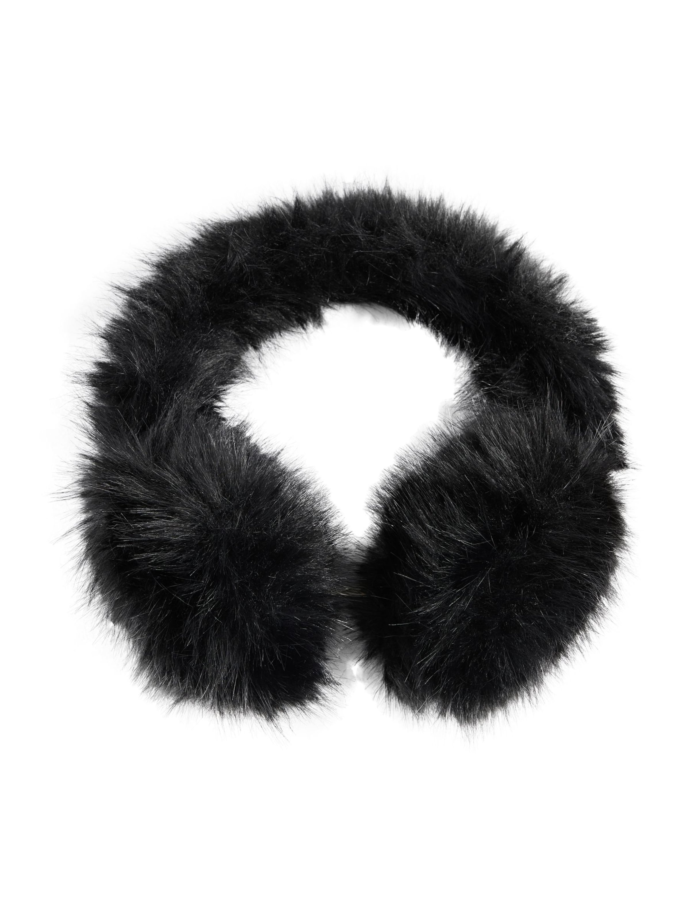 Lipsy Earmuffs in Black: front