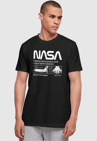 ABSOLUTE CULT Shirt 'Nasa - Space Shuttle Program' in Black: front