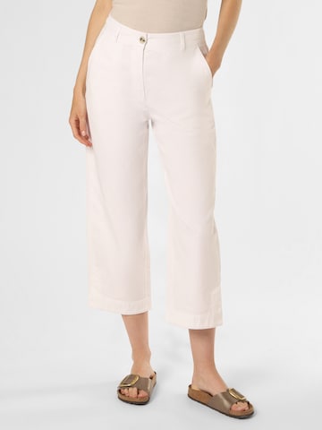 Marc O'Polo Loose fit Pants 'Lande' in White: front