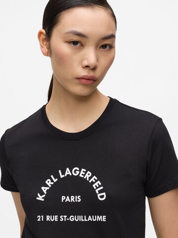 Karl Lagerfeld - Camiseta 'Rue St-Guillaume' en negro