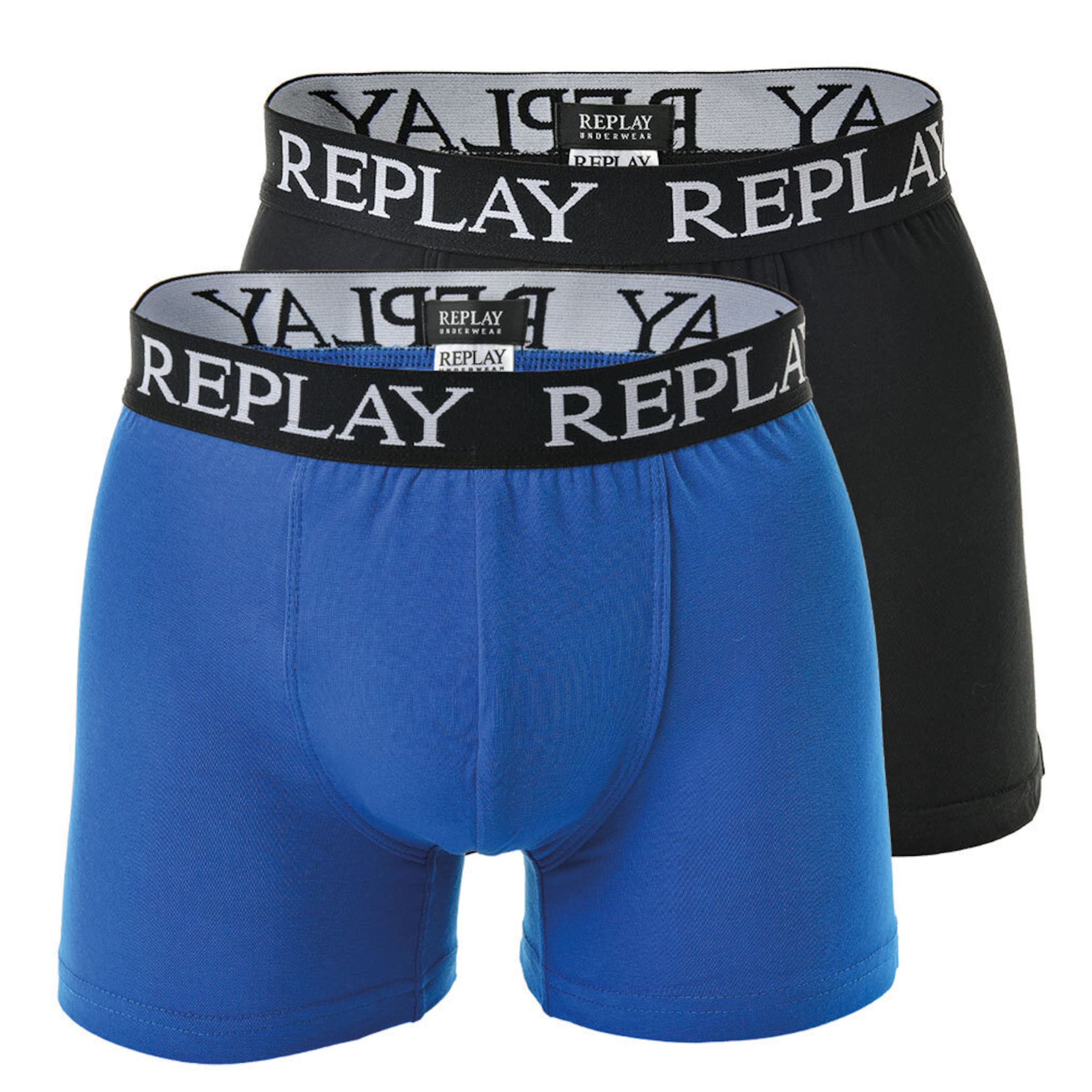 Boxers REPLAY en bleu : devant