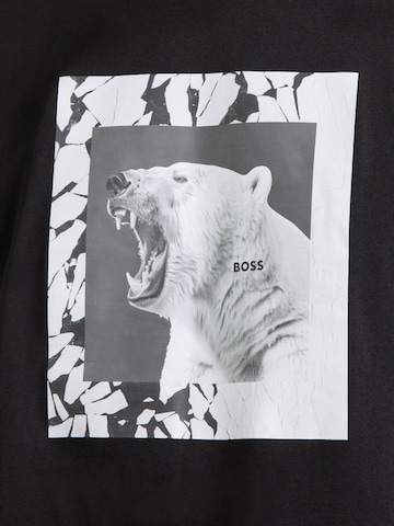 BOSS Koszulka 'Te_lupo' w kolorze czarny