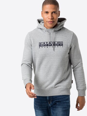 NAPAPIJRI Sweatshirt 'Berber' in Grey: front
