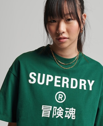 Superdry - Camisa 'CODE CORE' em verde
