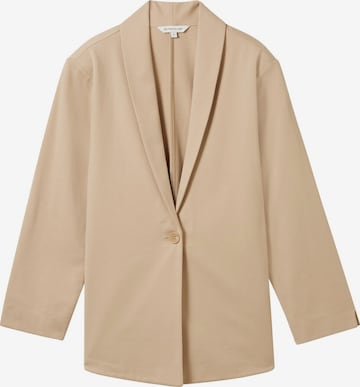 Blazer TOM TAILOR en beige : devant