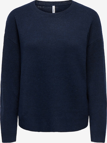 Pull-over 'ONLOLIVIA' ONLY en bleu : devant