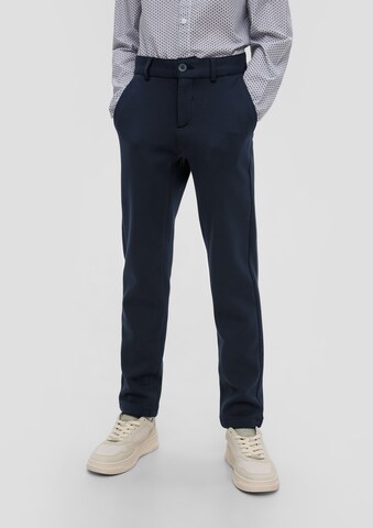 s.Oliver Skinny Broek in Blauw: voorkant