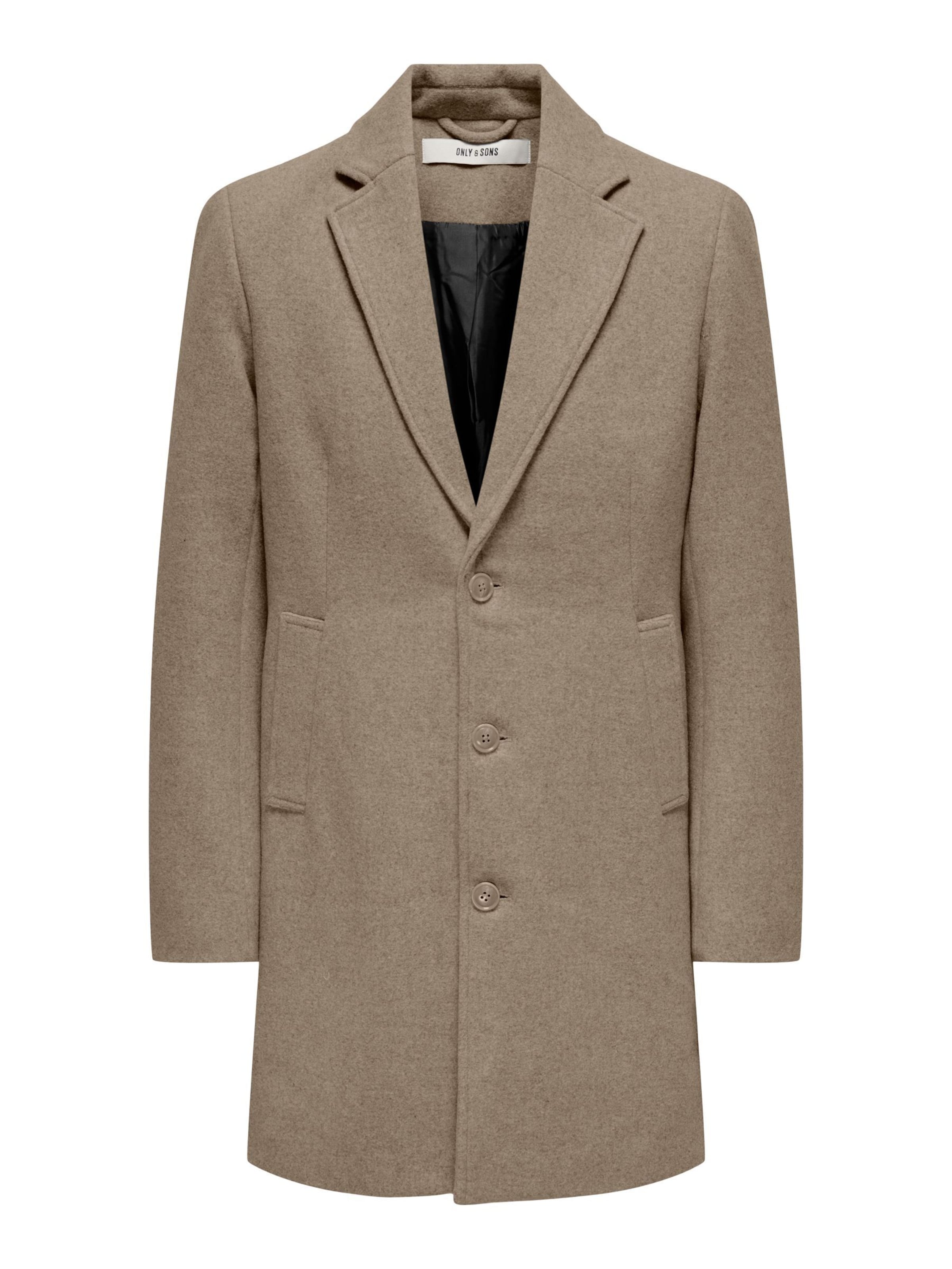 Only & Sons Abrigo de entretiempo 'ONSMatthew' en chamois, Vista del producto