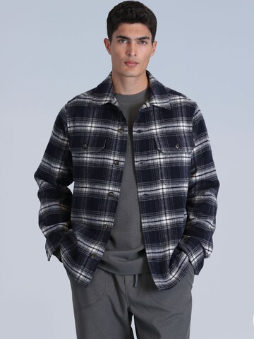 Lufian Regular fit Overhemd in Blauw: voorkant