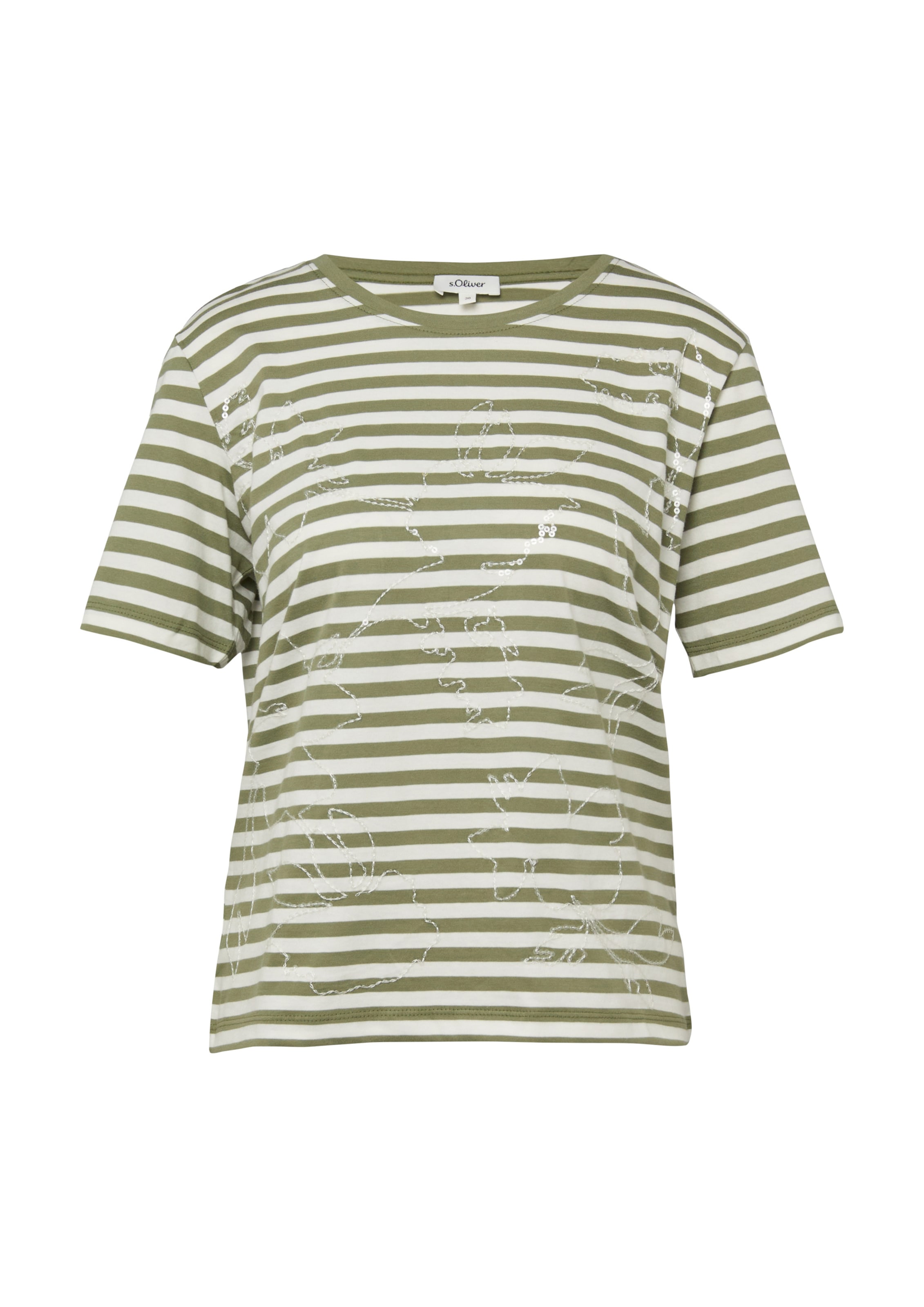 T-shirt s.Oliver en vert : devant