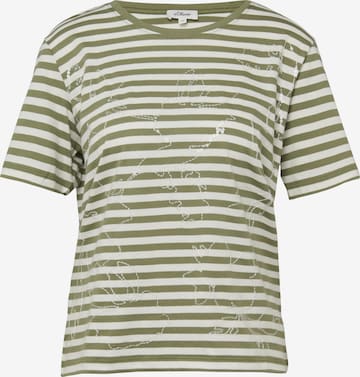T-shirt s.Oliver en vert : devant