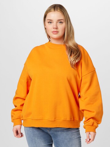 Sweat-shirt Cotton On Curve en orange : devant