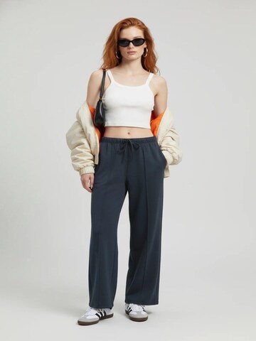 No Matter What Wide leg Broek in Blauw