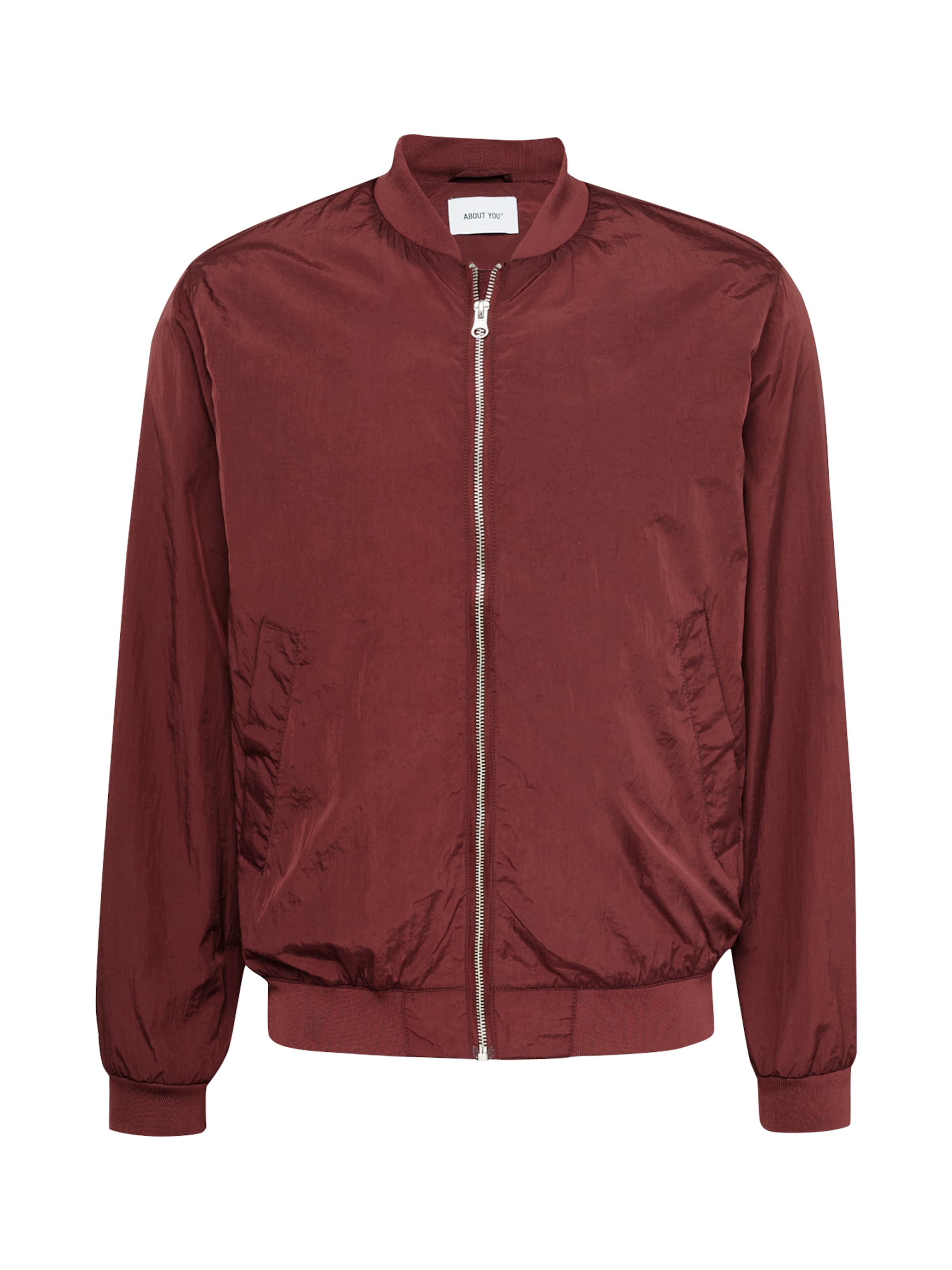 ABOUT YOU Демисезонная куртка 'Aaron' в Красный: спереди