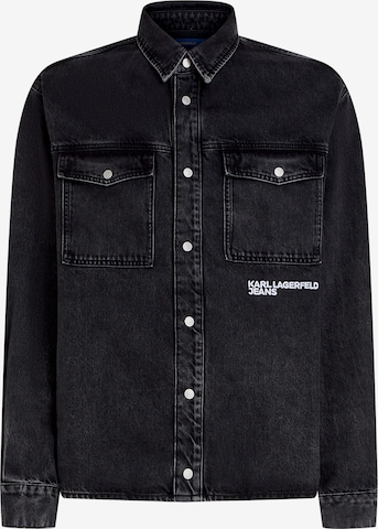 juoda KARL LAGERFELD JEANS Patogus modelis Marškiniai: priekis
