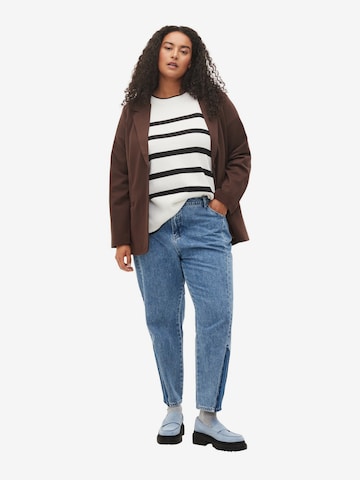 Zizzi Tapered Jeans 'Mille' i blå