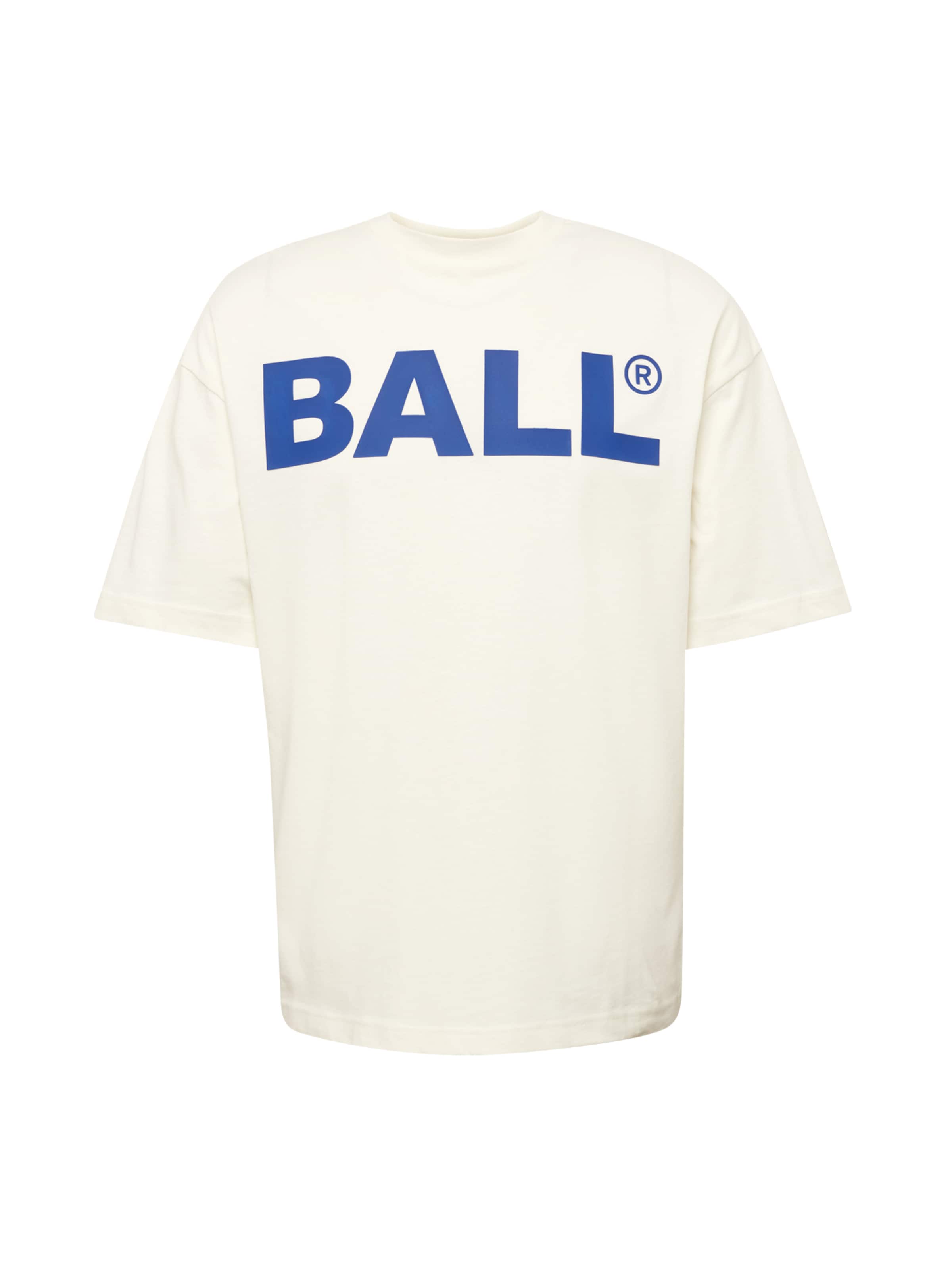 Ball T-shirt 'BALL' i vit: framsida