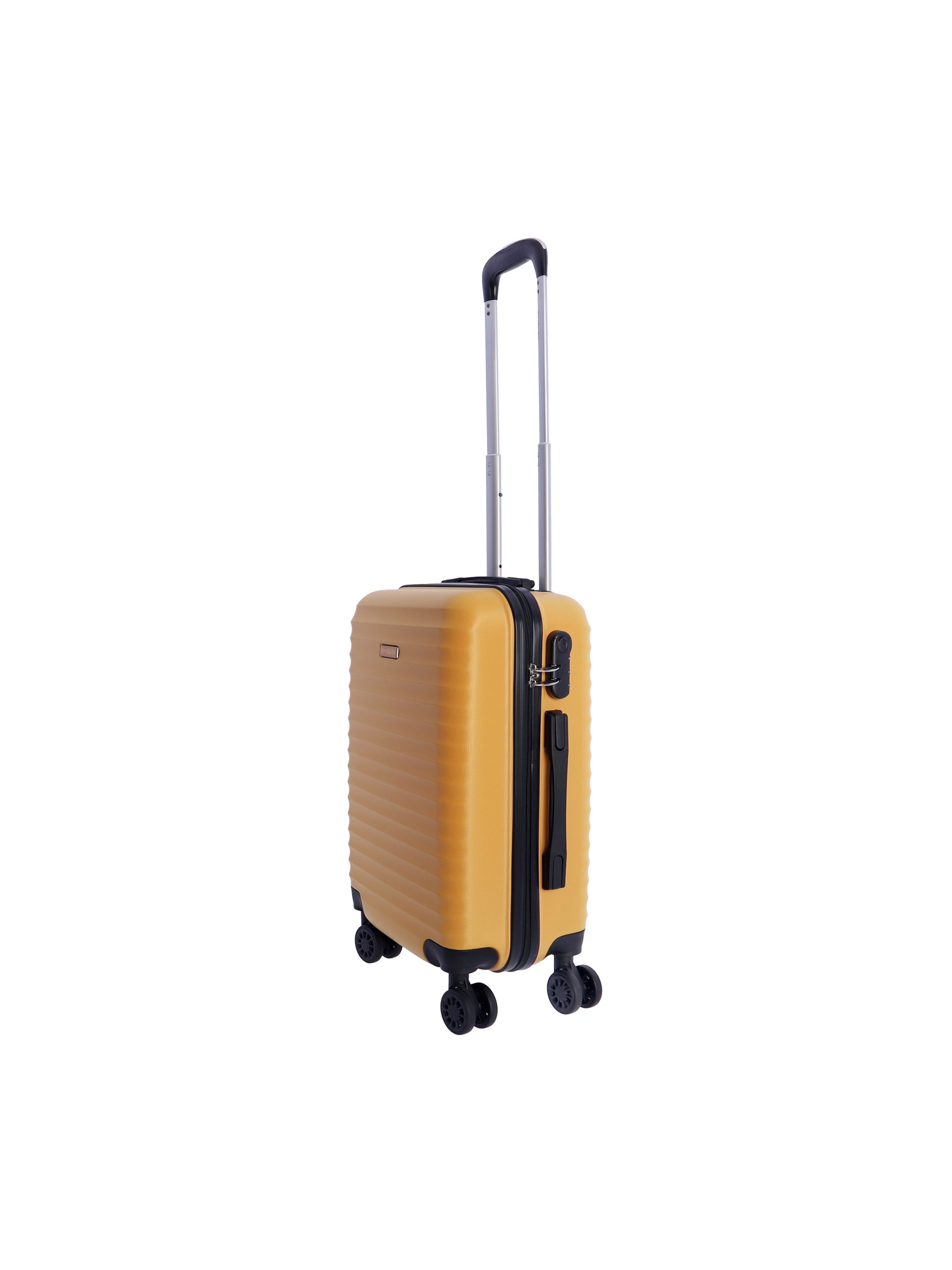 Don Algodon - Carrito 'DON ALGODON - Maletas de Viaje Cabina - Maleta 55x40x20 - Maletas de Viaje - Maleta de Cabina Resistente Ryannair - Trolley Equipaje para Avion con 4 Ruedas de 360º y candado' en amarillo