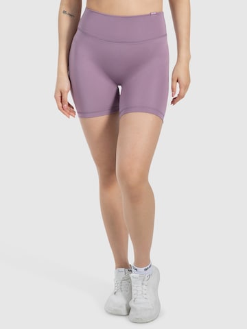 Smilodox Slim fit Sports trousers ' Etty ' in Purple: front