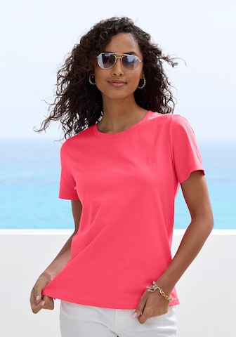 T-shirt BEACH TIME en rouge : devant