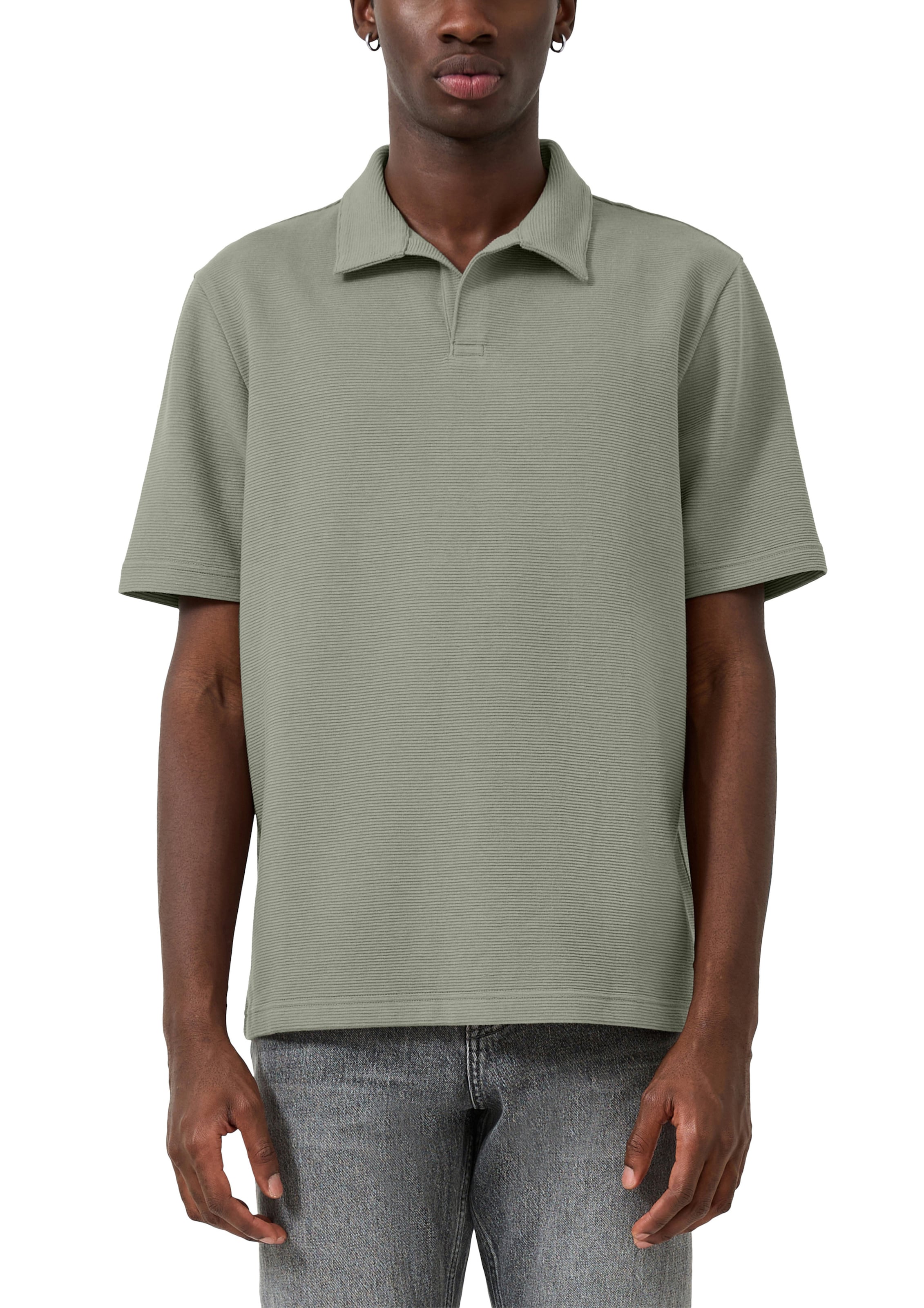 QS Polo-Shirt in Grün: Vorderseite
