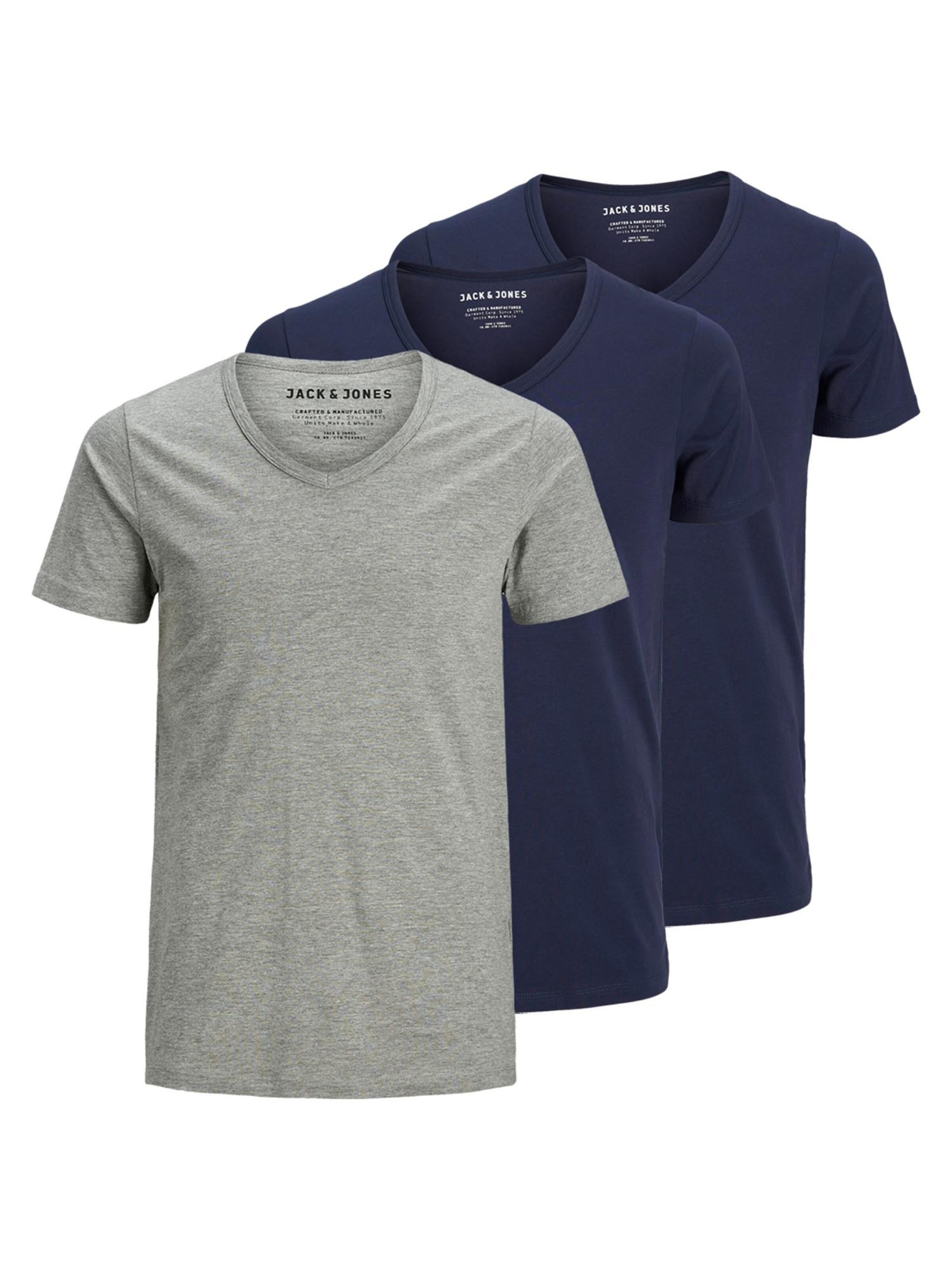 JACK & JONES Shirt 'Essentials' in Grijs: voorkant