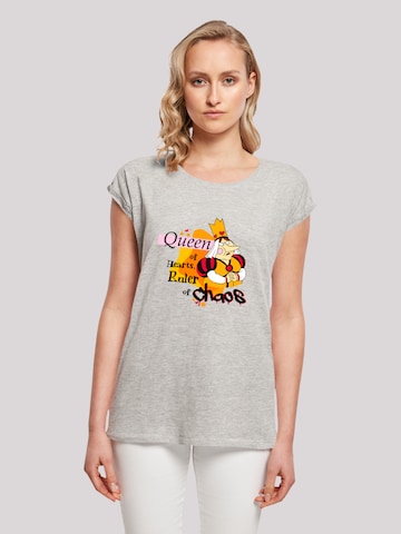 T-shirt 'Alice im Wunderland Queen Of Hearts' F4NT4STIC en gris : devant