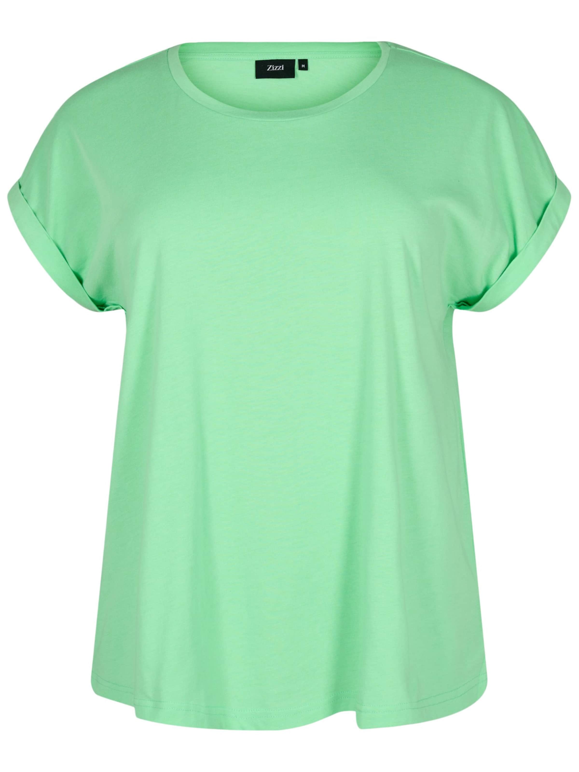 Zizzi T-Shirt 'Mkatja' in Grün: Vorderseite