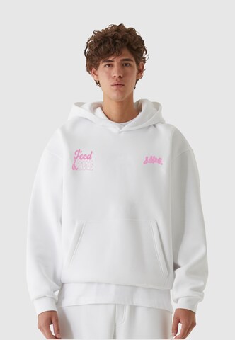 Sweat-shirt 'Foods & Friends' Lost Youth en blanc