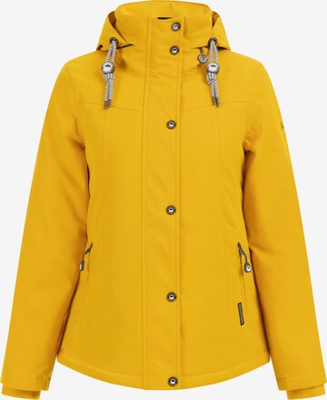 Schmuddelwedda Toiminnallinen takki 'Yepa' värissä keltainen: edessä