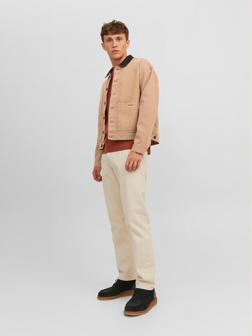 JACK & JONES Between-season jacket 'Derek' in Brown