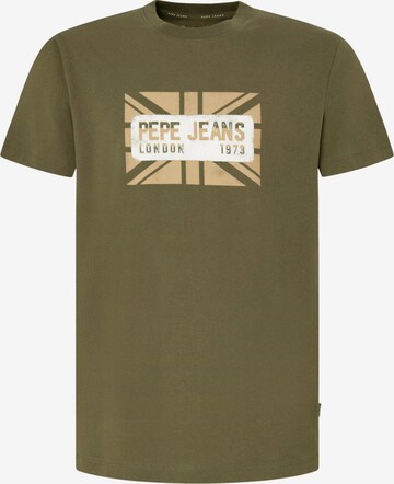 Pepe Jeans T-Shirt 'Credick' in Grün: predná strana