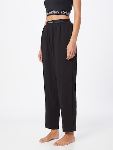 Calvin Klein Underwear Пижамные штаны в Черный: спереди