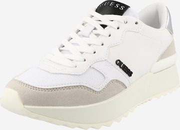 GUESS Platform trainers in White: front