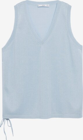 MANGO Knitted Top 'Marie' in Blue: front