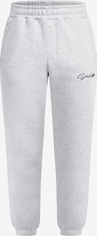 Smilodox Tapered Broek 'Kane' in Grijs: voorkant