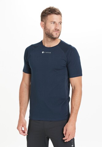 Virtus Shirt 'Briand' in Blauw: voorkant