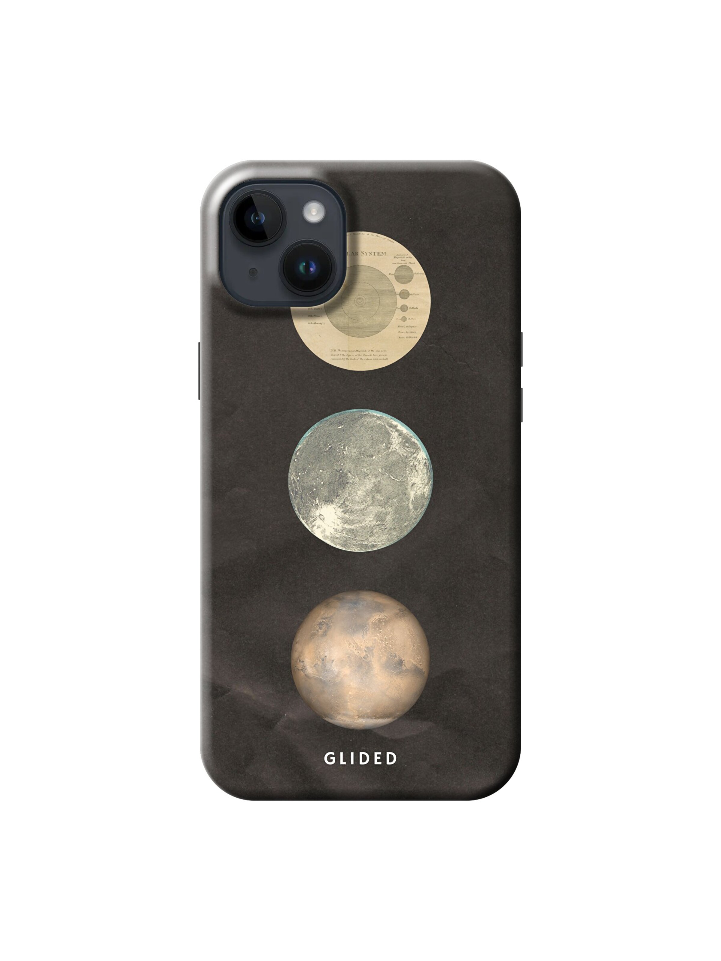 Glided Smartphonehülle 'Galaxy Glided Handyhülle' in Schwarz: Vorderseite