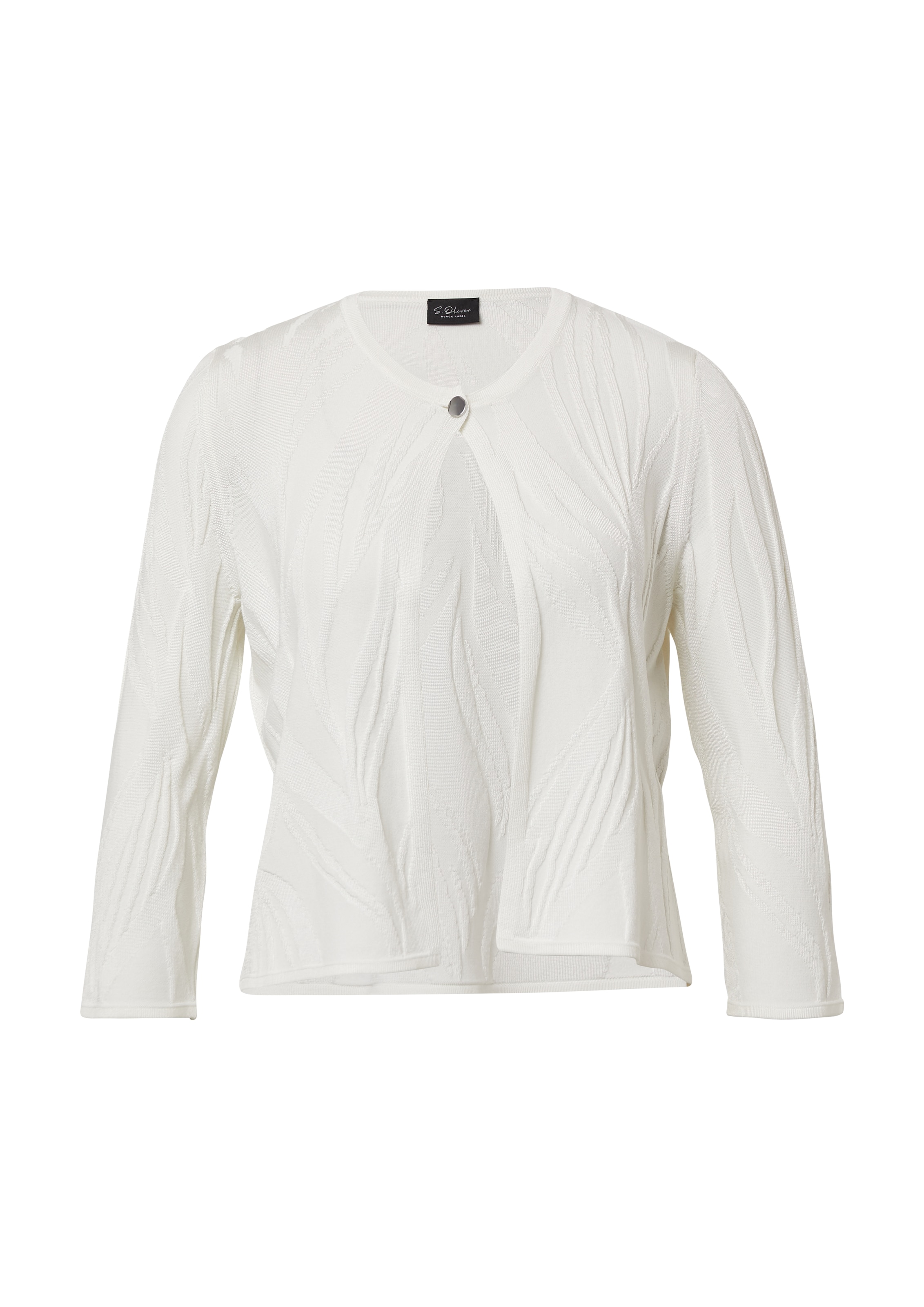 s.Oliver BLACK LABEL Gebreid vest in Beige: voorkant