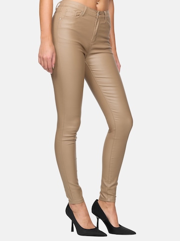 Elara Skinny Jeans i brun