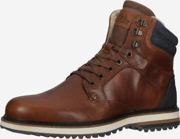 BULLBOXER Lace-Up Boots in Brown: front