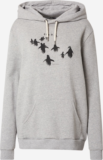 GREENBOMB Sweatshirt 'Animal Penguin Walk - Chipper' in Grey / Black, Item view