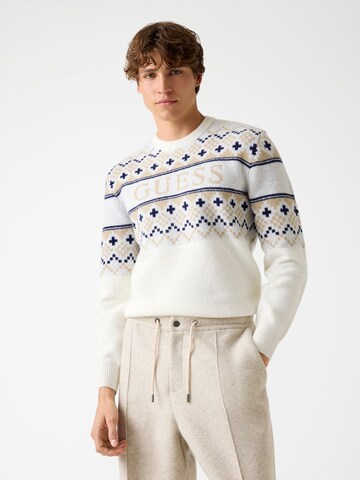 GUESS Pullover in Weiß: Vorderseite