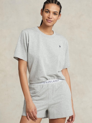 Polo Ralph Lauren Pyjama ' Short Sleeve Shirt & Short Set ' in Grijs: voorkant