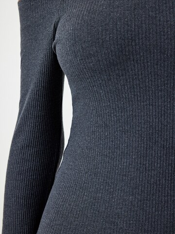 Robes en maille Happiness İstanbul en gris