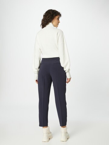 BOSS Tapered Pleat-Front Pants 'Tapia' in Blue